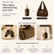 👜 2-in-1 Transformable Charm Tote Bag – Compact Keychain to Spacious Everyday Bag