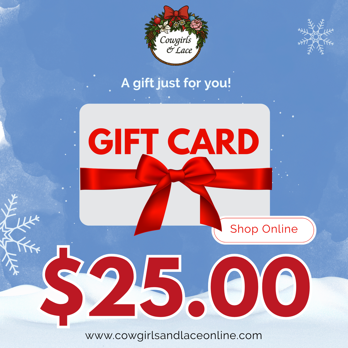 Cowgirls & Lace Gift Card