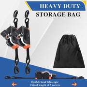 🔥 LAST DAY 50% OFF! 🔧 Dual-End Retractable Ratchet Straps 🛻