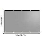 Metallic Anti-Light Projector Screen