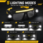 🔦 Rechargeable LED Headlamp Glasses – Hands-Free Lighting, Wave On/Off