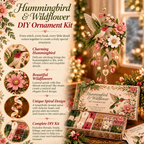 🔥2026 Hot Sale - Hummingbird & Wildflower Beaded DIY Ornament Kit💚