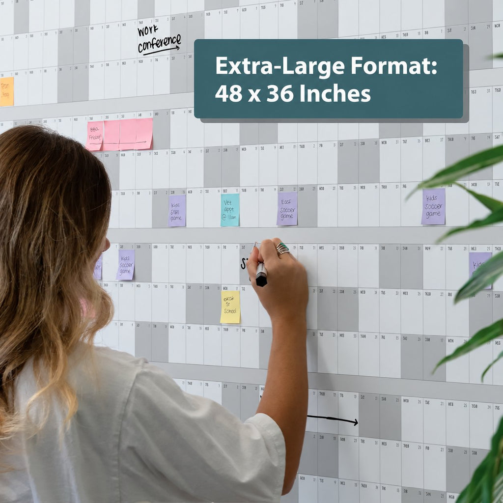 📅Own the Year 2027 GIANT Wall Calendar - Flexible Dry-Erase Material ✍️Design Your Amazing Year!🏃