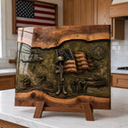 🎖️ Handcrafted Veteran Memorial Wooden Display Boards- Only 11 Left