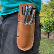 Bypass & Flower Pruner Set with Leather Sheath