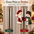 🎄Christmas Santa & Snowman Handle Huggers – Holiday Kitchen Decor
