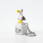 Seagull "MINE!" Sound Button Keychain