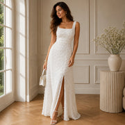👗New Arrival🔥Women's Sleeveless Square Neck Split Maxi Dress