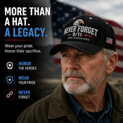 🇺🇸 9/11 Never Forget 2001–2026 Honor Cap 🎁 Free Memorial Coin With Every Cap Purchase