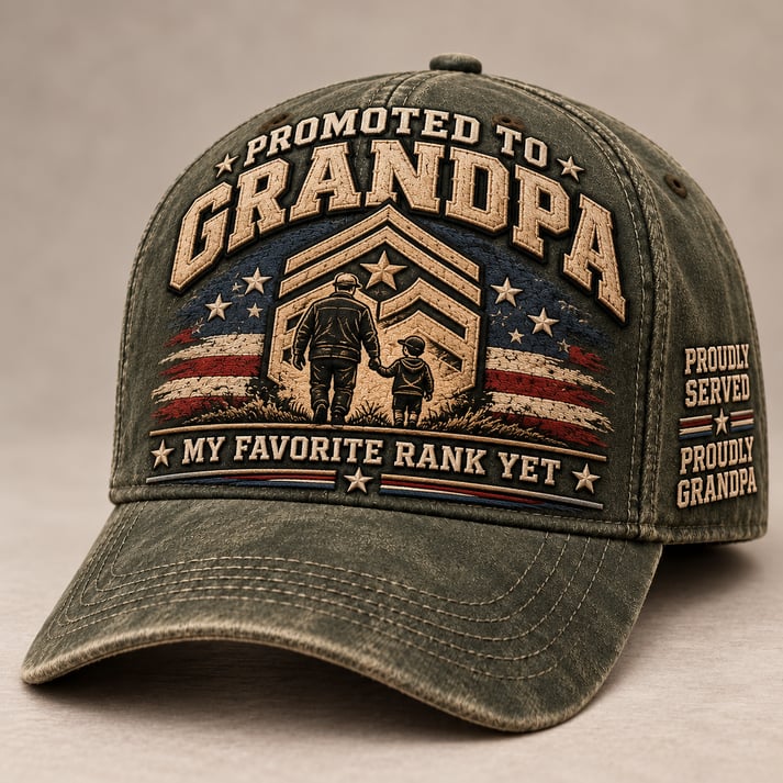 🇺🇸 Forever Our Hero – Veteran & Grandpa Tribute Cap | 2 Meaningful Designs