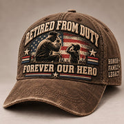 🇺🇸 Forever Our Hero – Veteran & Grandpa Tribute Cap | 2 Meaningful Designs