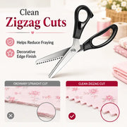 ✂️不锈钢锯齿剪刀 - DIY手工的完美选择