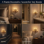 Night Lights Plug into Wall, Chandelier Night Light Dusk to Dawn
