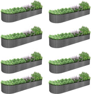 18" Tall 12x3 ft Rust-Resistant Raised Garden Bed