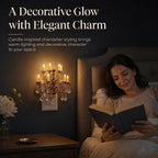 Night Lights Plug into Wall, Chandelier Night Light Dusk to Dawn