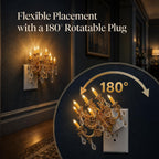Night Lights Plug into Wall, Chandelier Night Light Dusk to Dawn