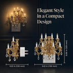 Night Lights Plug into Wall, Chandelier Night Light Dusk to Dawn