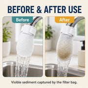 🚰 Cotton Faucet Filter Bags – Sediment & Splash Filter