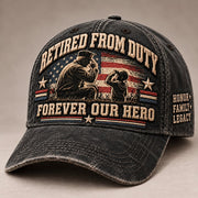 🇺🇸 Forever Our Hero – Veteran & Grandpa Tribute Cap | 2 Meaningful Designs