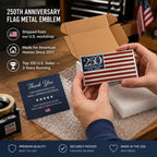 🔥★250th Anniversary Metal Flag Emblem★