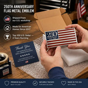 🔥★250th Anniversary Metal Flag Emblem★