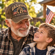 🇺🇸 Forever Our Hero – Veteran & Grandpa Tribute Cap | 2 Meaningful Designs