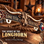 🐂 Texas Longhorn Western Metal License Plate Frame – Vintage Cowboy & Lone Star Ranch Gift 🤠