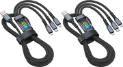 💥Limited time 50% off🔥⚡Transparent Luminous 3-in-1 Super Fast Charging Cable