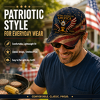 🎉Patriotic 4th of July ❤️ 🇺🇸 USA 250th Anniversary Patriotic Eagle Embroidered Cap