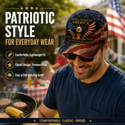🎉Patriotic 4th of July ❤️ 🇺🇸 USA 250th Anniversary Patriotic Eagle Embroidered Cap