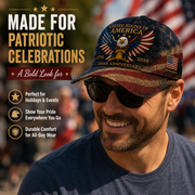 🎉Patriotic 4th of July ❤️ 🇺🇸 USA 250th Anniversary Patriotic Eagle Embroidered Cap