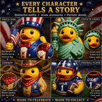250th American Patriotic Rubber Duck Countdown Calendar 2026 – 24 Characters, 250 Years of Stories 🇺🇸