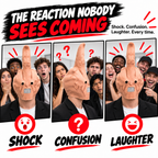 Uncanny Smile Reaction Mask – Halloween Prank & Party Mask