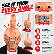 Uncanny Smile Reaction Mask – Halloween Prank & Party Mask