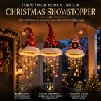 🔥Christmas Sale 49%🎄Lighted Santa Hat Hanging Chandelier