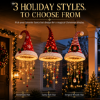 🔥Christmas Sale 49%🎄Lighted Santa Hat Hanging Chandelier