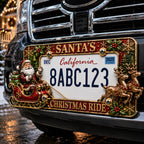 🎄 圣诞车牌框 – 为您的每一次出行增添节日气氛 🚗✨