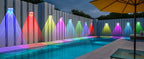 4 Pcs Dual-Head Solar Wall Lights with 9 Color Modes, IP65 Waterproof Outdoor Lights