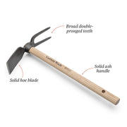 Mini Hoe with 2-Prong Grubber