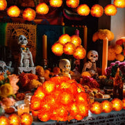✨最后一天特惠，五折销售！🎃人造万寿菊LED串灯