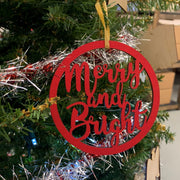 Circle Christmas Ornaments