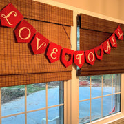 Valentines Felt Garland