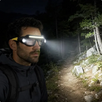 🔦 Rechargeable LED Headlamp Glasses – Hands-Free Lighting, Wave On/Off
