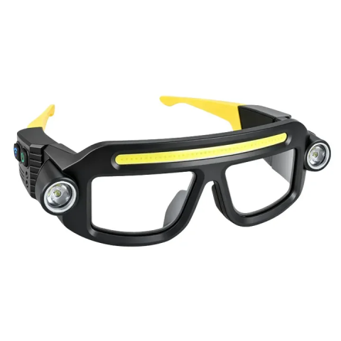 🔦 Rechargeable LED Headlamp Glasses – Hands-Free Lighting, Wave On/Off