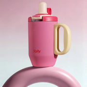 Insulated Coffee Mug | Leak-Proof Tumbler with Straw, Large Capacity & Cute Design for WomenOffice Drinkware Flasks Water Bottles Bottled Portable