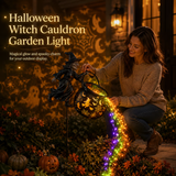 💥 最后一天五折优惠✨——🧙‍♀️✨ 万圣节女巫坩埚灯 – 魔法之夜的幽灵园林灯饰 🎃🕯️