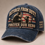 🇺🇸 Forever Our Hero – Veteran & Grandpa Tribute Cap | 2 Meaningful Designs
