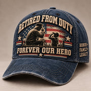 🇺🇸 Forever Our Hero – Veteran & Grandpa Tribute Cap | 2 Meaningful Designs
