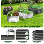 18" Tall 12x3 ft Rust-Resistant Raised Garden Bed