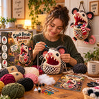 🧦😂 Sock Gobblers™– DIY Crochet Animal Sock Holder Kit | Funny Hanging Laundry Organizer & Creative Handmade Gift 🦈🐊